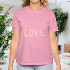 Valentine's Day T-Shirts Couple Love Print Sweet Style