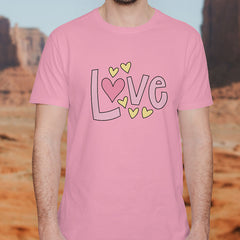 Valentine's Day T-Shirts Couple Love Print Sweet Style