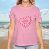 Valentine's Day T-Shirts Couple Love Print Sweet Style
