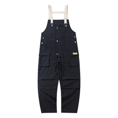 Overalls Men Jumpsuit Multi-Pocket Workwear Overalls Men's Loose Suspenders Street Jumpsuit