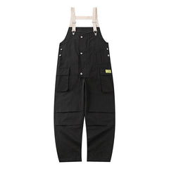 Overalls Men Jumpsuit Multi-Pocket Workwear Overalls Men's Loose Suspenders Street Jumpsuit