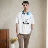 Unisex Polo Shirt Vintage Half Sleeve Top