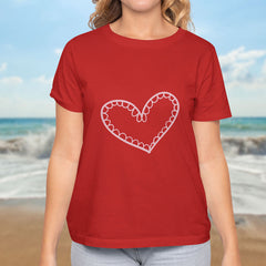 Valentine's Day T-Shirts Couple Love Print Sweet Style