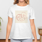 Valentine's Day T-Shirts Couple Love Print Sweet Style