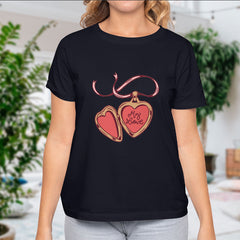 Valentine's Day T-Shirts Couple Love Print Sweet Style