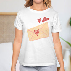 Valentine's Day T-Shirts Couple Love Print Sweet Style