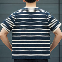 Men T Shirts Retro Loose Cotton