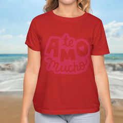 Valentine's Day T-Shirts Couple Love Print Sweet Style