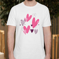 Valentine's Day T-Shirts Couple Love Print Sweet Style