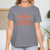 Valentine's Day T-Shirts Couple Love Print Sweet Style