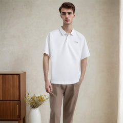 Unisex Polo Shirt Spring/Summer Letter Loose