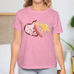 Valentine's Day T-Shirts Couple Love Print Sweet Style