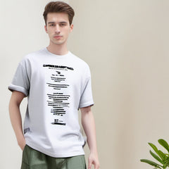 Men T Shirts Letter Print Short-Sleeve T-shirt