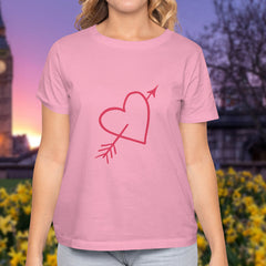 Valentine's Day T-Shirts Couple Love Print Sweet Style