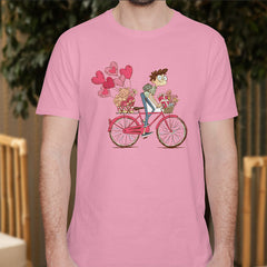 Valentine's Day T-Shirts Couple Love Print Sweet Style