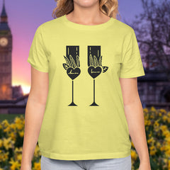 Valentine's Day T-Shirts Couple Love Print Sweet Style