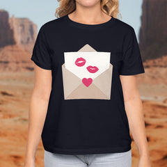 Valentine's Day T-Shirts Couple Love Print Sweet Style