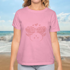 Valentine's Day T-Shirts Couple Love Print Sweet Style