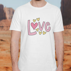 Valentine's Day T-Shirts Couple Love Print Sweet Style