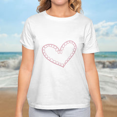 Valentine's Day T-Shirts Couple Love Print Sweet Style
