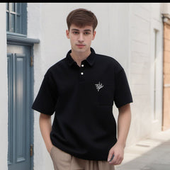 Unisex Polo Shirt Embroidered Top
