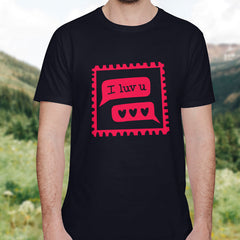 Valentine's Day T-Shirts Couple Love Print Sweet Style