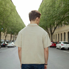 Unisex Polo Shirt Summer Vintage Alphabet Embroidery