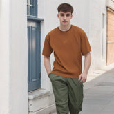 Men T Shirts Amekaji Short Sleeve T-shirt Men and Women Loose