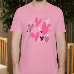 Valentine's Day T-Shirts Couple Love Print Sweet Style