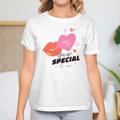 Valentine's Day T-Shirts Couple Love Print Sweet Style