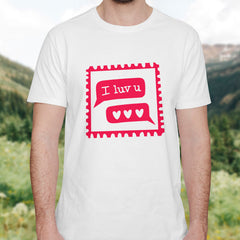 Valentine's Day T-Shirts Couple Love Print Sweet Style