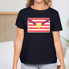 Valentine's Day T-Shirts Couple Love Print Sweet Style