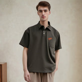 Unisex Polo Shirt Embroidered Top