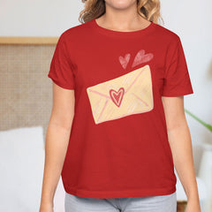 Valentine's Day T-Shirts Couple Love Print Sweet Style