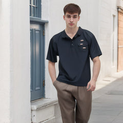 Unisex Polo Shirt Casual Men Summer Loose