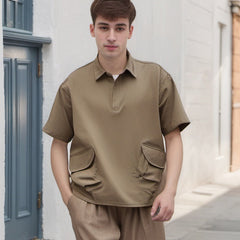 Unisex Polo Shirt Short Sleeve Men's Summer Outdoor Loose