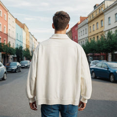 Unisex Polo Shirt Autumn Sweater Men's Loose