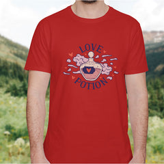 Valentine's Day T-Shirts Couple Love Print Sweet Style