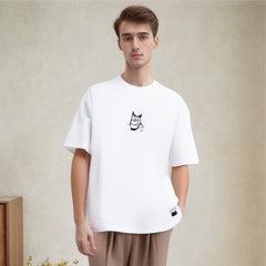 Men T Shirts Solid Color round Neck Short Sleeves Top