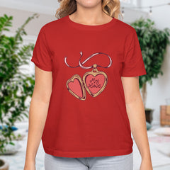 Valentine's Day T-Shirts Couple Love Print Sweet Style