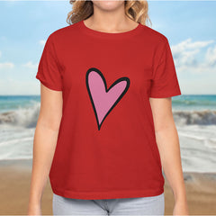 Valentine's Day T-Shirts Couple Love Print Sweet Style