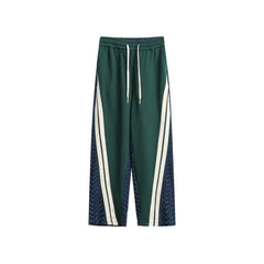 Unisex Sweatpants Stitching Casual Trousers for Men and Women