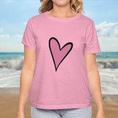 Valentine's Day T-Shirts Couple Love Print Sweet Style