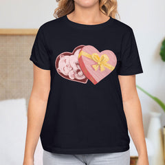 Valentine's Day T-Shirts Couple Love Print Sweet Style
