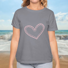 Valentine's Day T-Shirts Couple Love Print Sweet Style