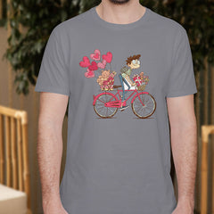 Valentine's Day T-Shirts Couple Love Print Sweet Style