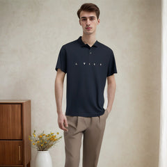 Unisex Polo Shirt Embroidery Short Sleeve Summer