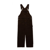 Overalls Men Jumpsuit Retro Solid Color Corduroy Suspender Pants Men's Loose Casual Straight Pants Simple