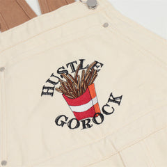 Overalls Men Jumpsuit Embroidered Denim Suspender Pants Men's Color Matching Pocket Design Sense Tooling Suspenders