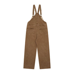 Overalls Men Jumpsuit Embroidered Workwear Denim Overalls Men's Trousers Fashion Brand High Street Casual Loose Straight